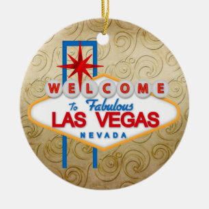 Gambling - Vegas Julgransprydnad Keramik