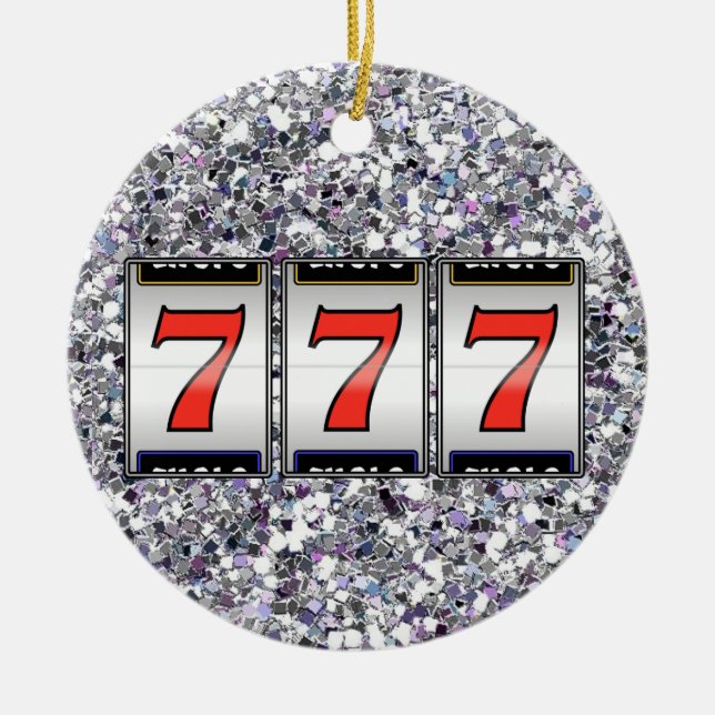 Gambling - Vegas Julgransprydnad Keramik (Framsidan)