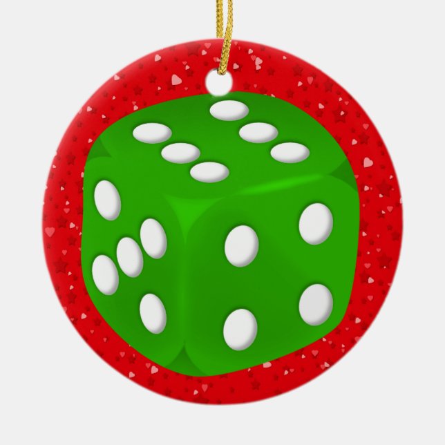 Gambling - Vegas Julgransprydnad Keramik (Framsidan)