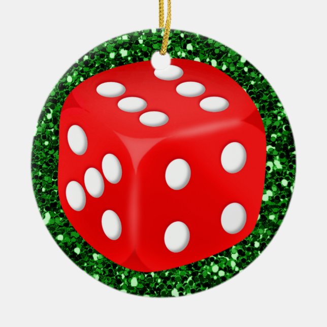 Gambling - Vegas Julgransprydnad Keramik (Framsidan)