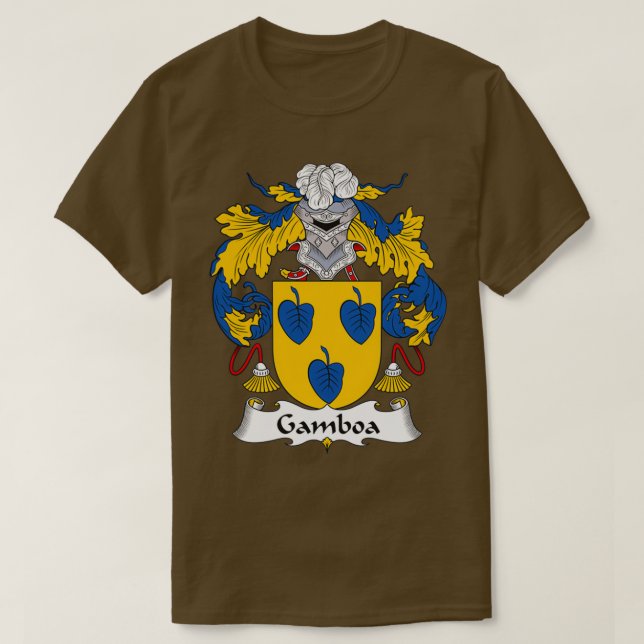 Gamboa Jackar Arm Family Crest T Shirt (Design framsida)