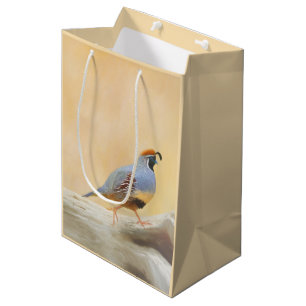 Gambrel's Quail Painting Original Bird Art