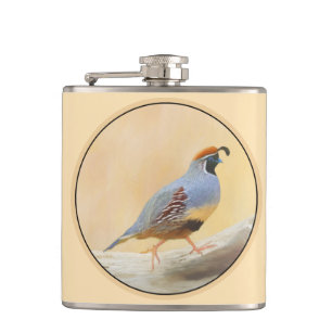 Gambrel's Quail Painting Original Bird Art Fickplunta