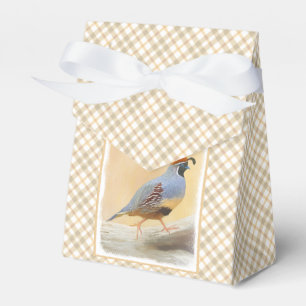 Gambrel's Quail Painting Original Bird Art Presentaskar