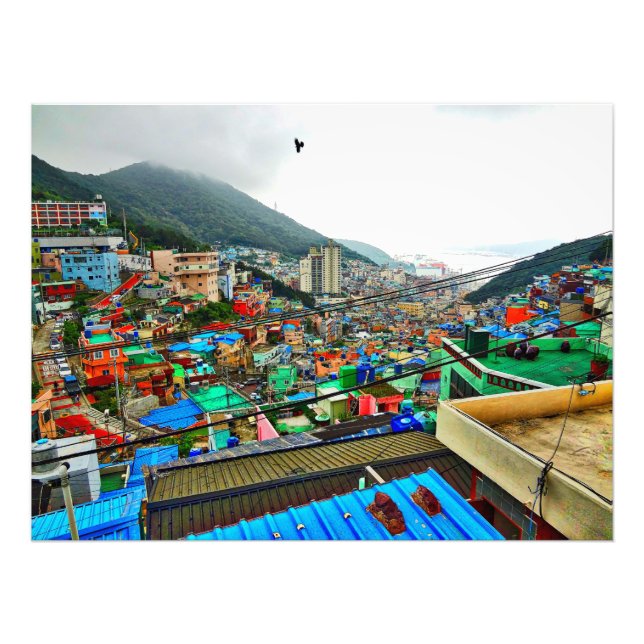 Gamcheon Cultural Village Korea Fototryck (Framsidan)