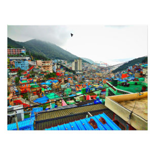 Gamcheon kulturell by Korea Fototryck