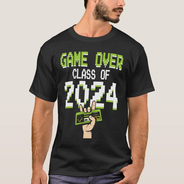 Game Class Of 2024 College School Graduation Senio T Shirt (Framsida)