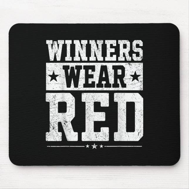 Game Competit för Winners Bära Red Färg Krig Camp  Musmatta (Framsidan)