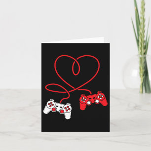 Game Controller Heart Funny Valentines day Boy&am Kort