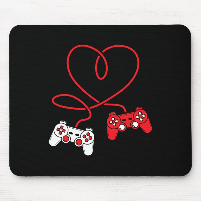 Game Controller Heart Funny Valentines day Boy&am Musmatta (Framsidan)