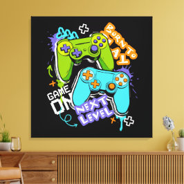 Game controllers Graffiti  Gaming Born To Play  Canvastryck