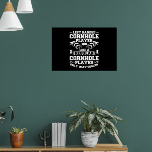 Game Cornholer Kastspel Tossing Bean Bag Cornhole Poster