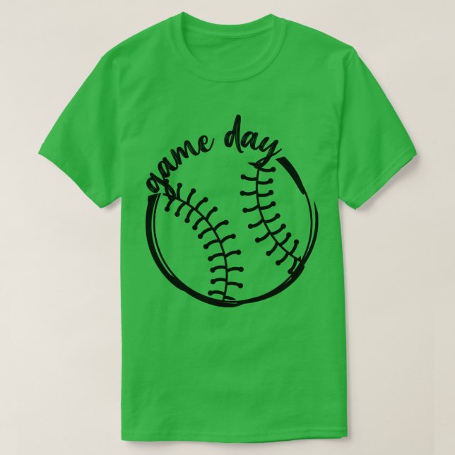 Game Day Baseball 2 T Shirt (Design framsida)