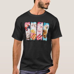 Game Day Baseball Coquette Bow Funny Tis Seaso T Shirt