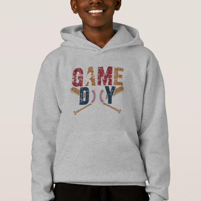Game Day Baseball-grafik T Shirt (Framsida)