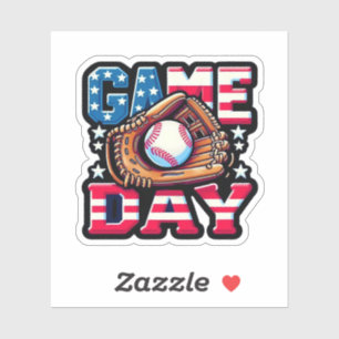 Game Day Baseball Klistermärken