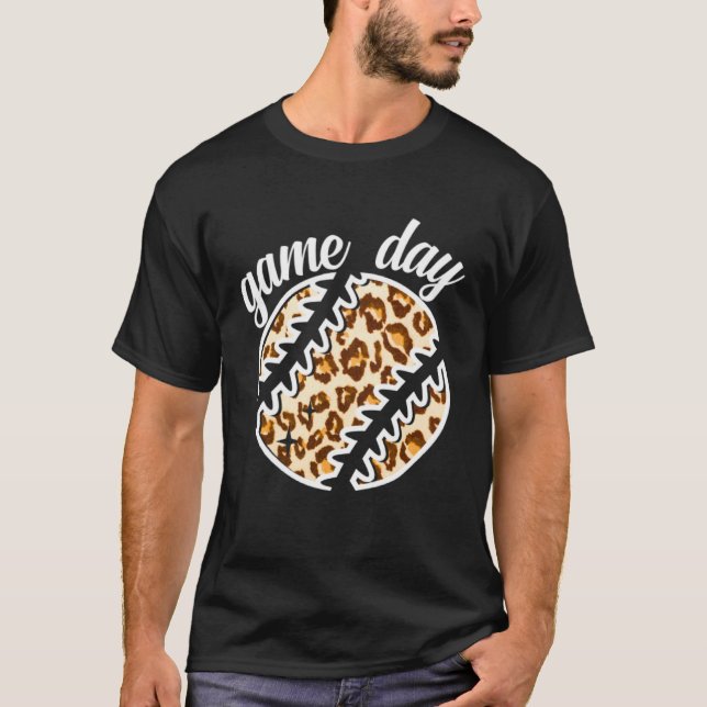 Game Day Baseball Softball Pitcher Catcher T Shirt (Framsida)