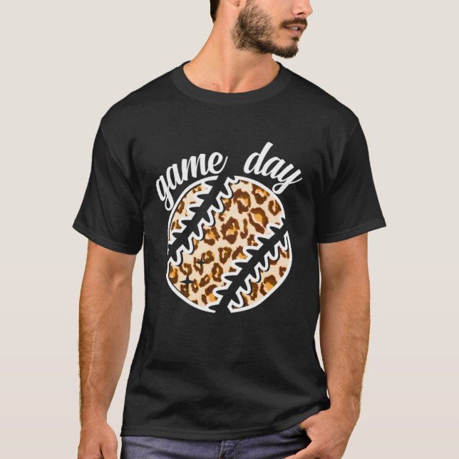 Game Day Baseball Softball Pitcher Catcher T Shirt (Framsida)