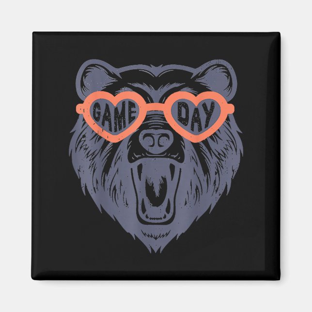 Game Day Bear  Magnet (Framsidan)