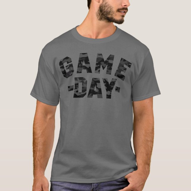 GAME DAY CAMOUFLAGE-flicka T Shirt (Framsida)