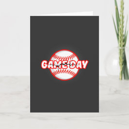 Game Day Cracked Baseball Sports Graphic Kort