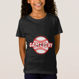 Game Day Cracked Baseball Sports Graphic T Shirt