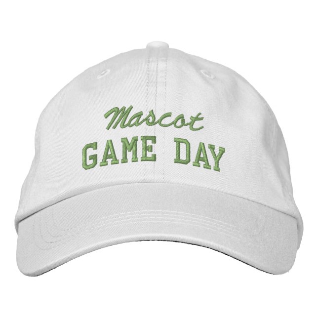 Game Day Custom Mascot or Team Name Broderad Keps (Framsida)