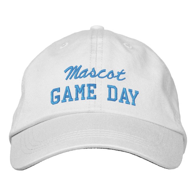 Game Day Custom Mascot or Team Name Broderad Keps (Framsida)