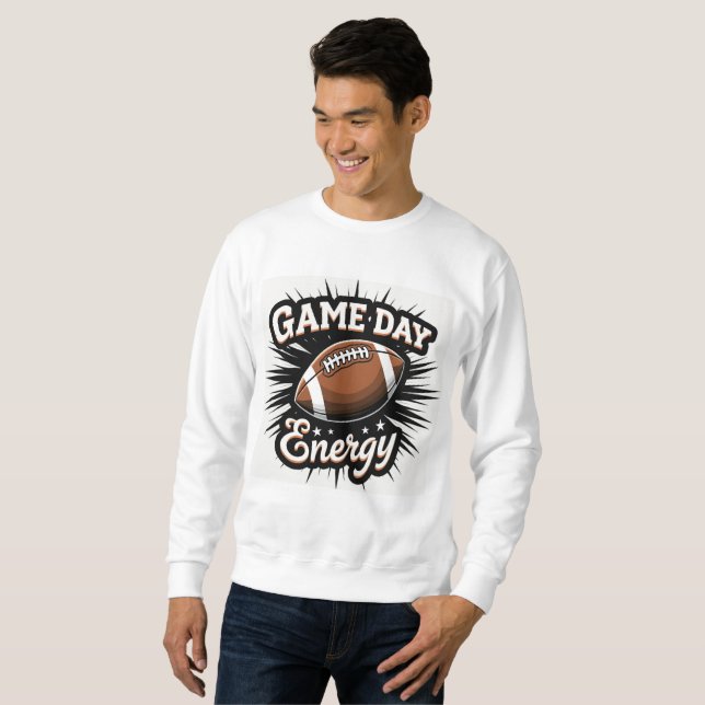 Game Day Energy Football Sweatshirt (Hel framsida)