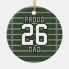 Game Day Football Julgransprydnad Keramik