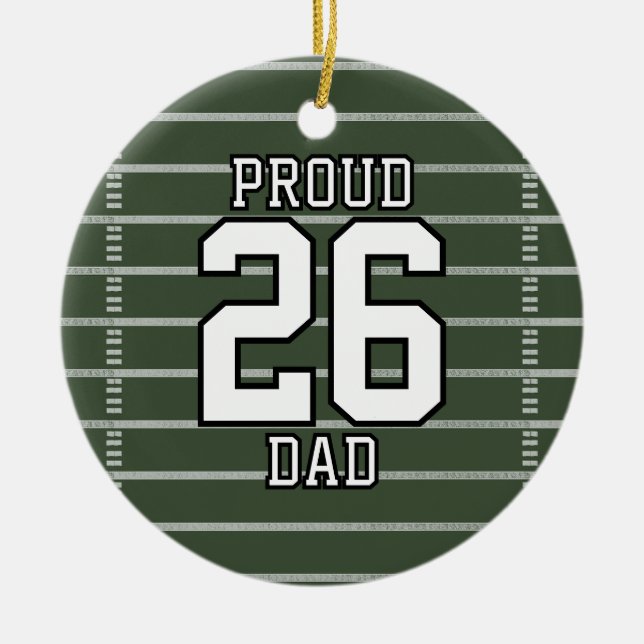 Game Day Football Julgransprydnad Keramik (Framsidan)