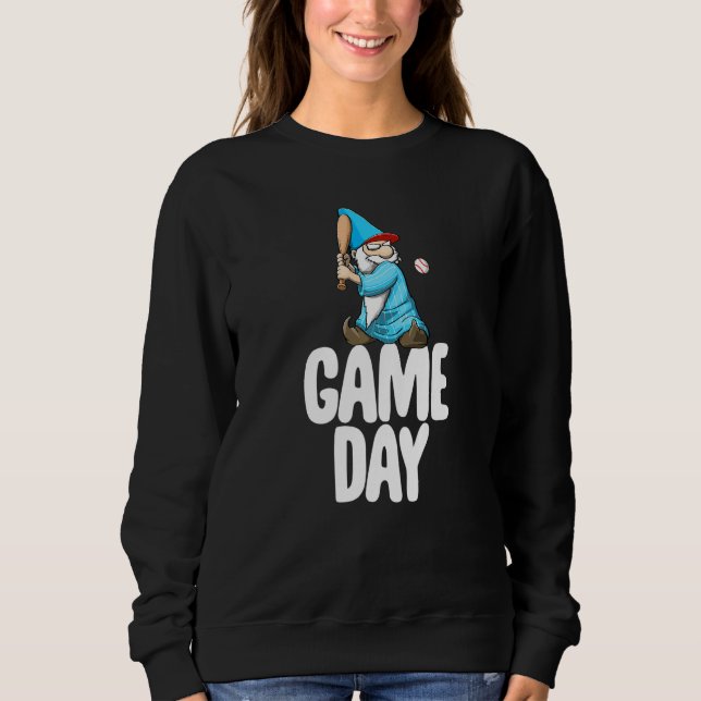 Game Day Gnome  Baseball Game Celebration Women T Shirt (Framsida)