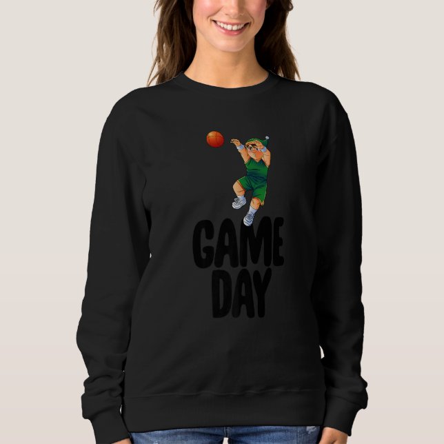 Game Day Gnome  Basketball Game Celebration Women T Shirt (Framsida)