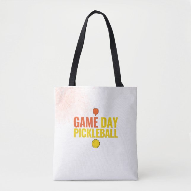 Game Day Pickleball Axelväska | Minimal Sp Tygkasse (Framsida)