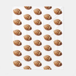 Game Day Pretzel Football Loaf Food Art Fleecefilt