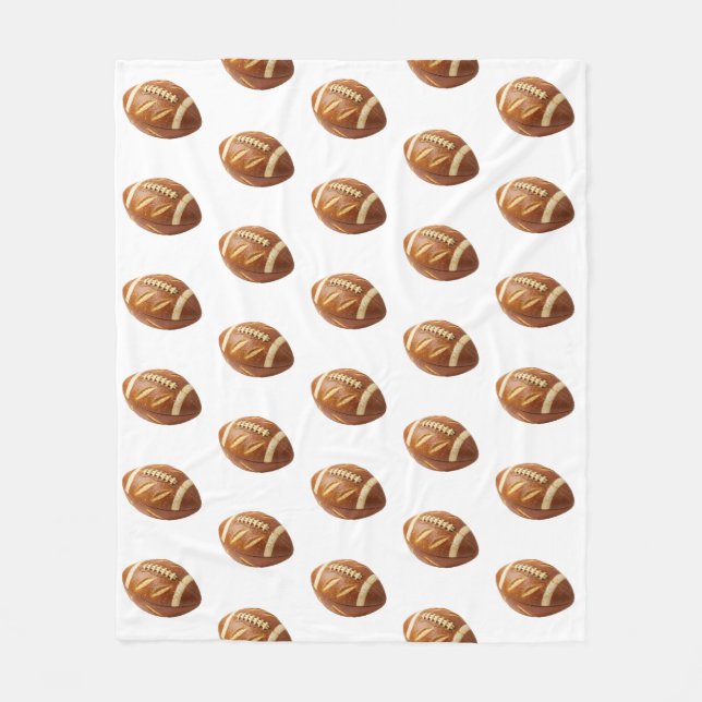 Game Day Pretzel Football Loaf Food Art Fleecefilt (Framsidan)