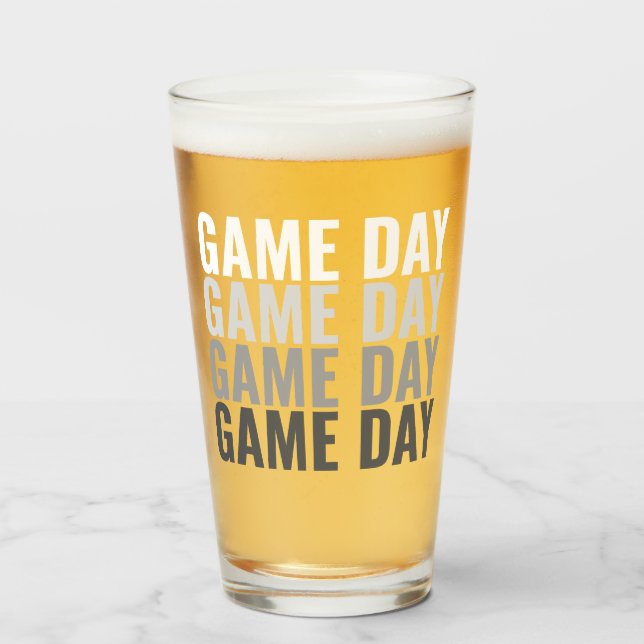 Game Day Repeat Bold Pintglas Glaskopp (Framsida fylld)