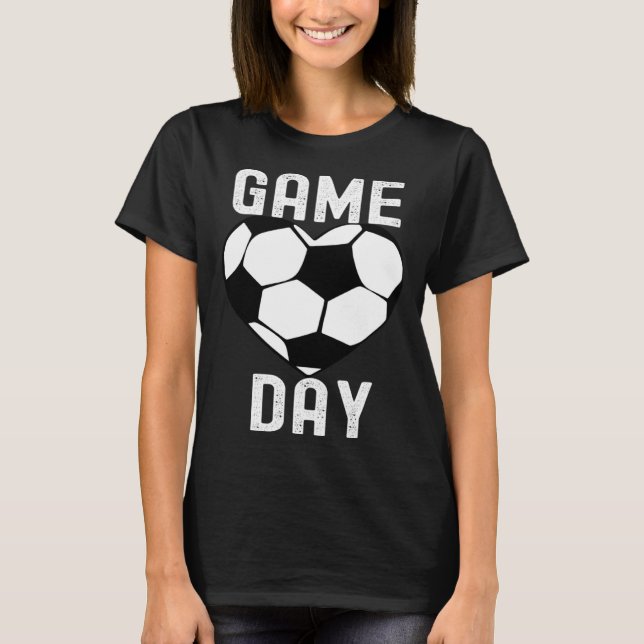 Game Day Soccer Football Players  Quotes Family T Shirt (Framsida)