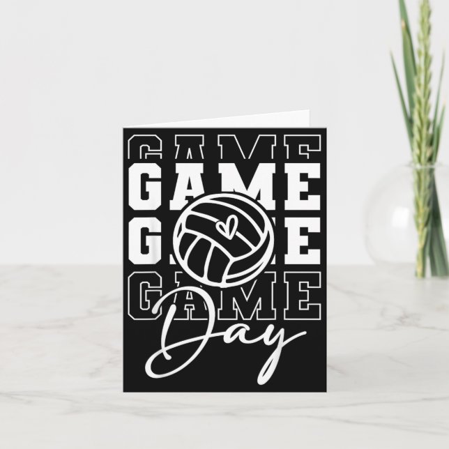Game Day Sports Game Day Volleyboll Kort (Framsida)