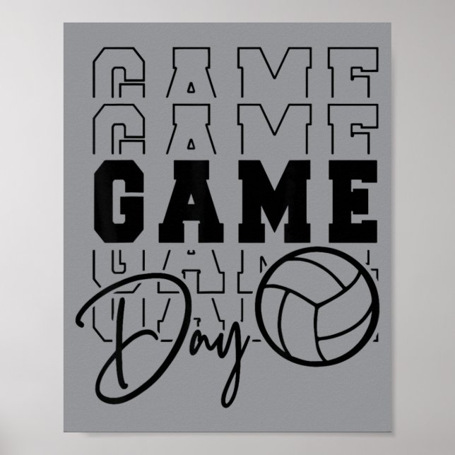 Game Day Volleyboll Poster (Framsidan)