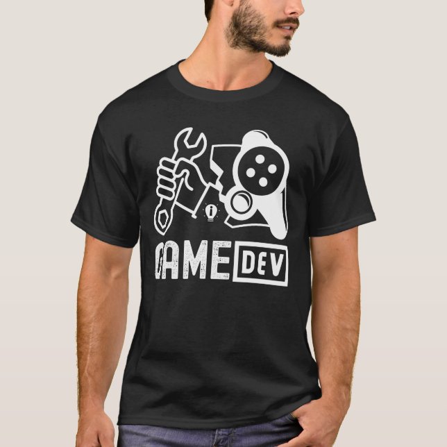 GAME DEV-GAME DEVELOPER PUN T SHIRT (Framsida)