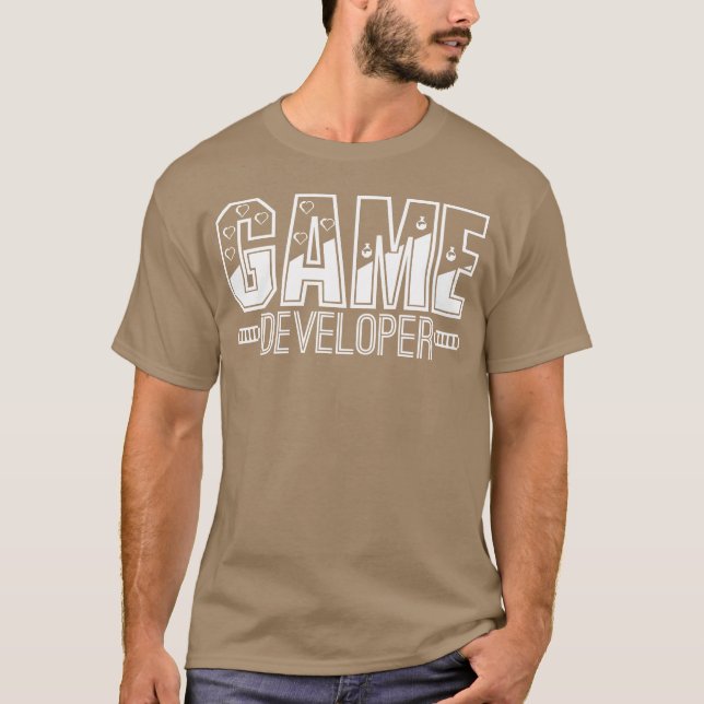 Game Developer Programmer Coder Gameplay Coding gi T Shirt (Framsida)