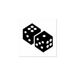"Game Dice" Rubber Frimärke Stämpel