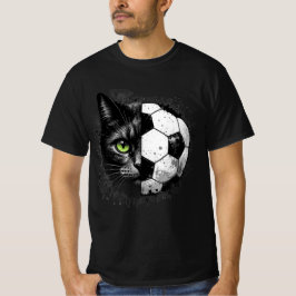 Game Face | Halv Katt Halv Fotboll Grafisk T-Shirt