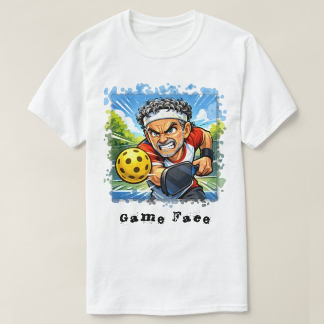 Game Face Pickleball T-shirt (Design framsida)