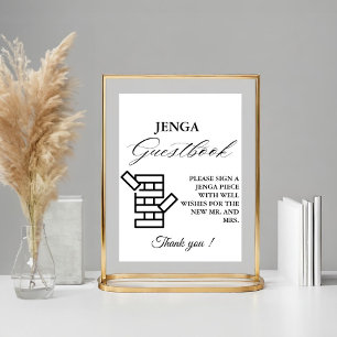 Game Guestbook-signatur för det moderna minimala B Poster