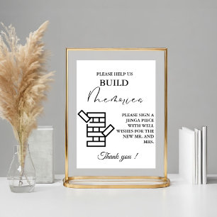 Game Guestbook-signatur för det moderna minimala B Poster