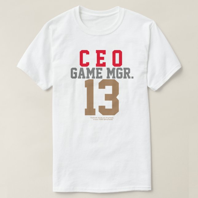 GAME MANAGER CEO T-SHIRT (Design framsida)