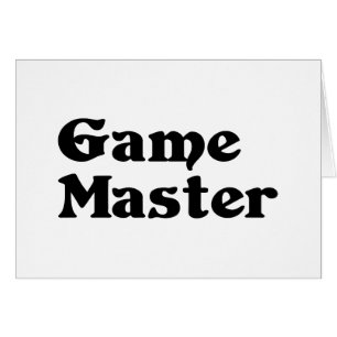 Game Master-hälsningskort Hälsningskort