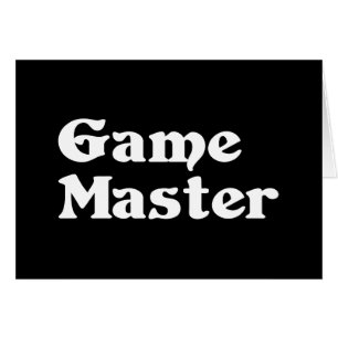 Game Master-hälsningskort Hälsningskort